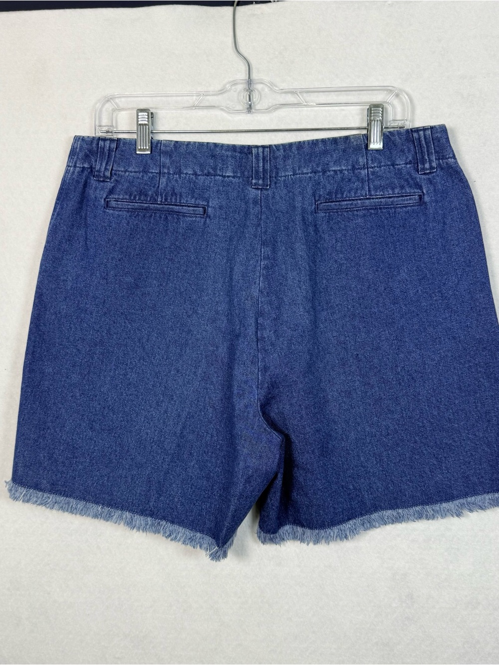 Vintage Floral Embroidered Denim Shorts Frayed Hem High Rise Cottagecore 12 - Picture 3 of 11